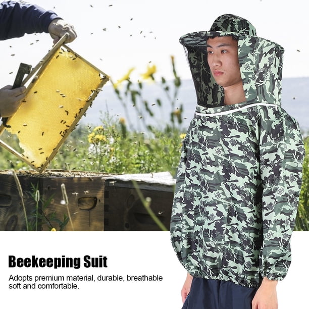 Chaqueta De Apicultura, Traje De Velo De Apicultura Mano De Obra Fina Con Velo Para Suministros De Apicultura