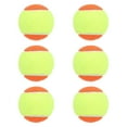 thumbnail image 4 of Bolas de entrenamiento de tenis de 6 PCS 2.52 "Bolas de práctica profesional de diámetro para principiantes para practicar la transición deportiva de Naranja, 4 of 8