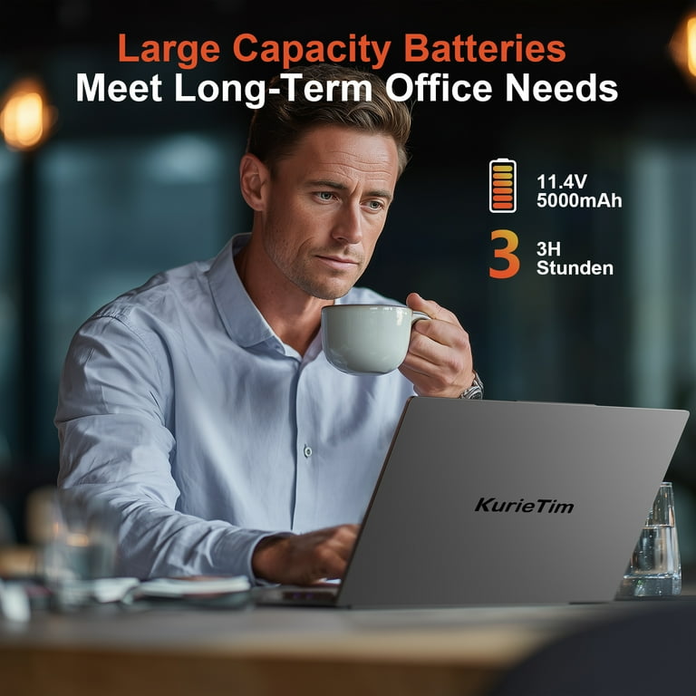 NAIKLULU 15.6 Pouces Ordinateur Portable Gaming, R7 5700U Processor (1,8 à 4,3 GHz) 32GB RAM 1TB SSD Gaming Pc Portable Gamer Laptop, Clavier Complet Rétroéclairé/Webcam/Touchpad/Type-C/6000MAh