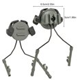 thumbnail image 3 of Soporte De Auriculares Soporte de auriculares Soporte de auriculares expandible para riel de casco de 19-21 mm (verde militar), 3 of 8