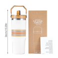 thumbnail image 4 of LILELIS Cup Stainless Steel Insulated Cup Outdoor Casual Car Cup Thoughtful Handle and Straw Cup Design Ensuring That Your Hot Drinks Stay Warm and Enjoy Every Exciting Moment! Red 26cm, 4 of 5