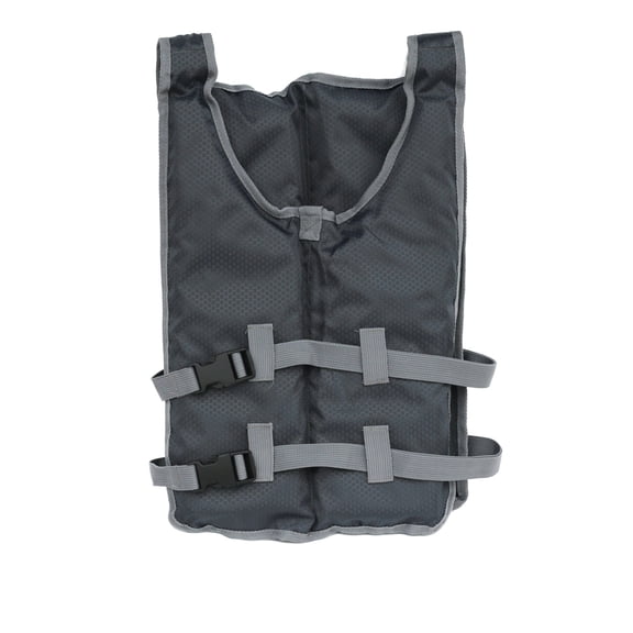 Portable Dual Buckle Buoyancy Vest for Adults with Breathable Mesh Body for Kayaking Fishing and Watersports Gray 12"X2"X20"