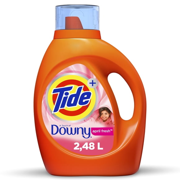 Detergente líquido Tide April Fresh para ropa blanca y de color 2.48 l