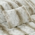 thumbnail image 3 of Madison Park Zuri 4PC Faux Fur Comforter Set, Full/Queen - Sand, Adult, All-Season, 3 of 3