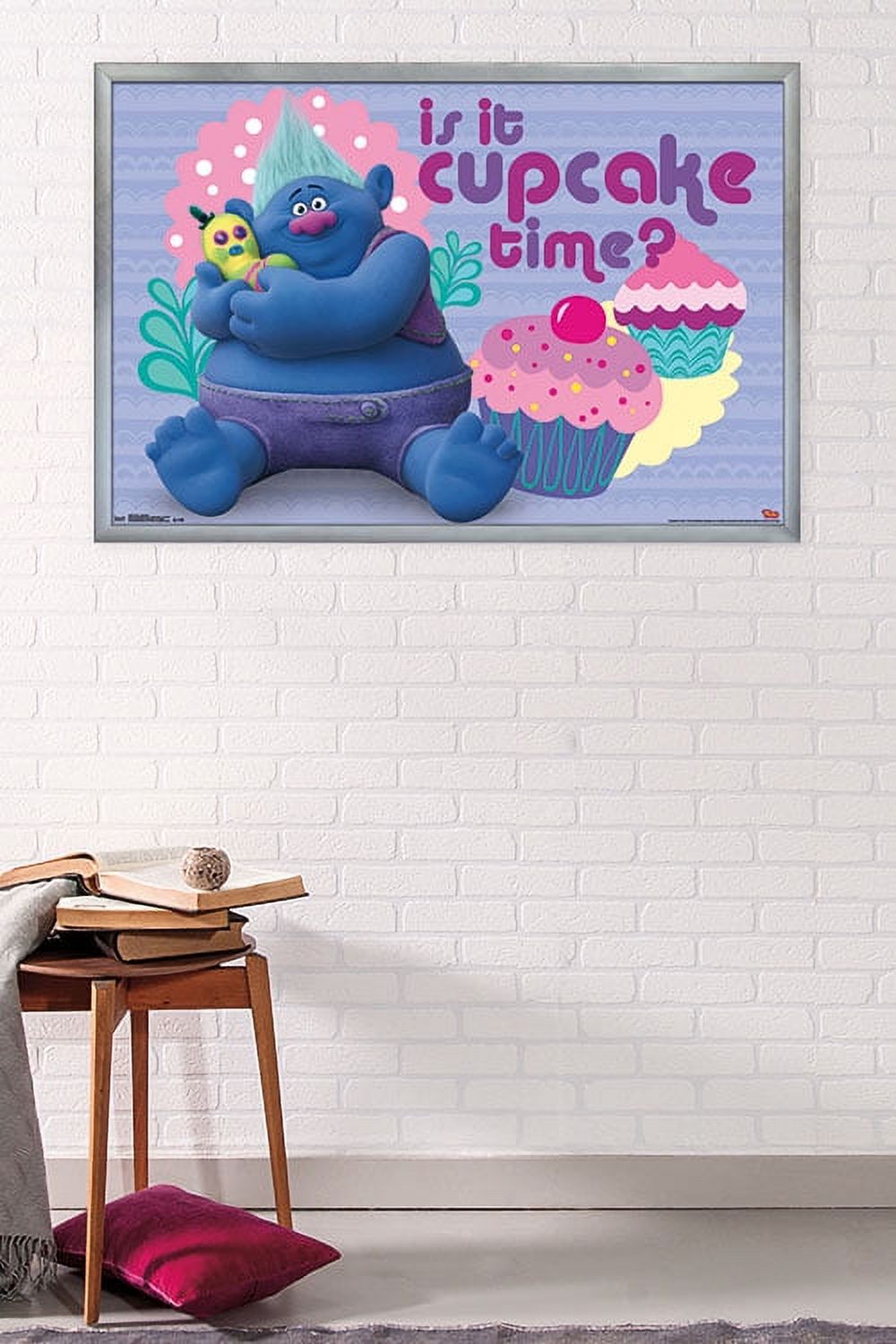 DreamWorks Trolls - Cupcakes Wall Poster, 22.375" x 34", Framed
