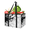 Multicolor 4, variant on Cherry Blossoms Reusable Grocery Bags, Foldable Reusable Shopping Bags, White Black Flower Collapsible Tote Bag with Reinforced Handles for Kitchen, Picnic