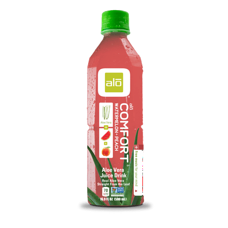 Alo Comfort Aloe Vera Juice, Watermelon Peach, 16.9 Fl Oz, 12 (T Best Aloe Vera Drink Benefits)