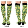 thumbnail image 2 of joogoo Avocado Fruit and Leaf Socks Women Men Knee High Sock, 2 of 8