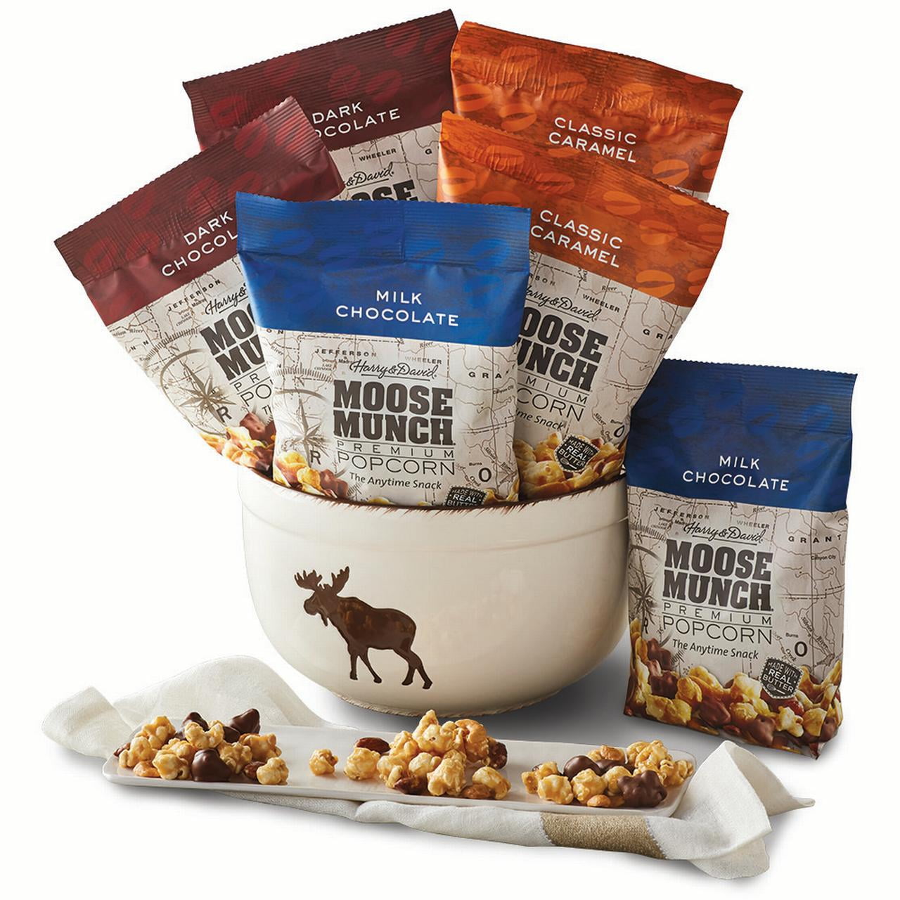 Moose Munch Premium Popcorn with Snack Bowl by Harry & David
