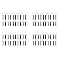 80 Pack Aluminum Whistle, Sports Whistle, Emergency Survival Whistles with Key Chain,Black