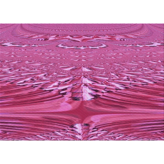 Ahgly Company Indoor Rectangle Patterned Crimson Purple Area Rugs, 6' x 9'