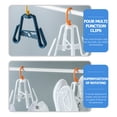 thumbnail image 3 of 3 unids Multifuncional Secado Zapato de zapatos Colgante Plagable Rack Plastic Secking Rack, 3 of 4