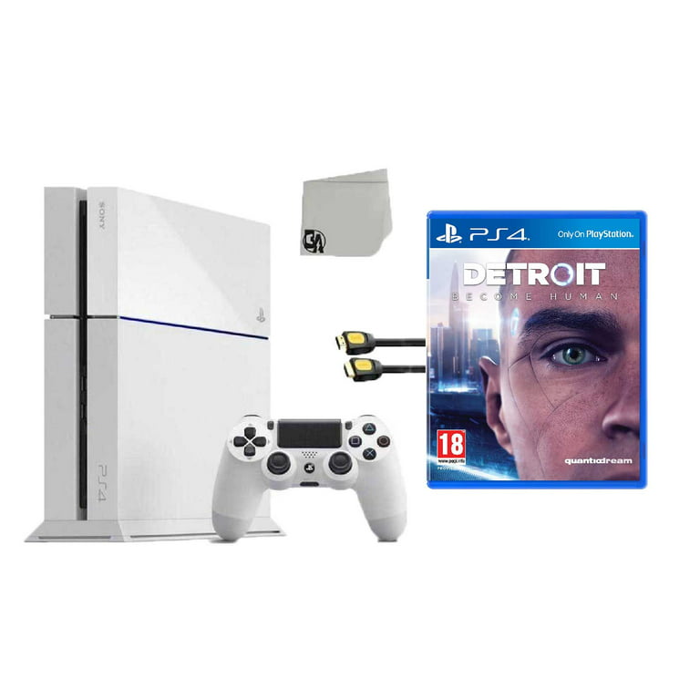 Sony PlayStation 500GB Gaming Console White with Detroit Become Human BOLT Like New - Walmart.com