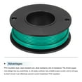 thumbnail image 3 of Uxcell 24AWG Stranded Wire Hookup 10M/33ft Green Electrical Wire UL1007 Spool, 3 of 6