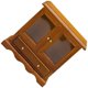 thumbnail image 1 of Miniature Shelf For Dollhouse Wooden Mini Bookshelf Storage Light Brown 1Set, 1 of 5