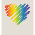 thumbnail image 2 of Pride Brush Stroke Heart Adult Sand Long Sleeve Hoodie-Large, 2 of 3
