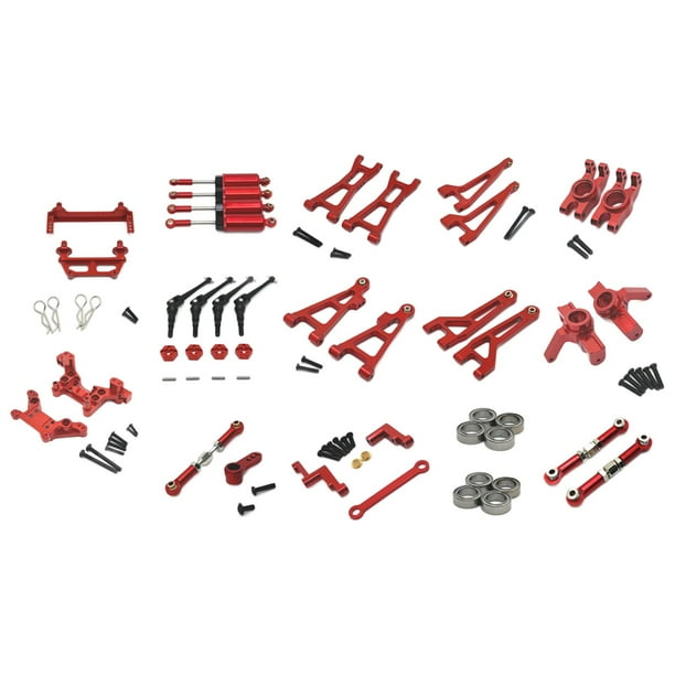 Juego de piezas de Actualización de coche RC CUTICAT Brazo oscilante trasero delantero RC rojo