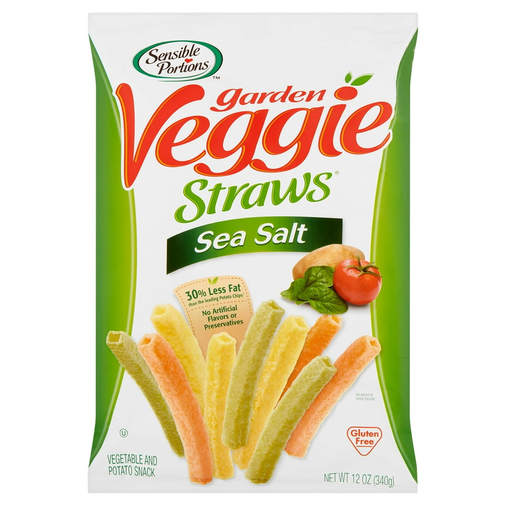 Sensible Portions Veggie Straws Sea Salt,12 Oz (Pack Of 12) Walmart
