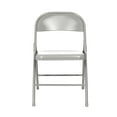 thumbnail image 5 of Hampden Furnishings Bernadine Collection Basics All Steel Folding Chair, Grey, Pack of 4, 5 of 7