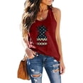 thumbnail image 2 of Dyegold 4th Of July Tank Tops For Women Summer Sleeveless American Flag Shirt Loose Casual Patriotic Graphic Tee Tops Tshirt, 2 of 4
