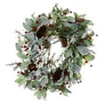 thumbnail image 2 of Vickerman 22" Green Artificial Leaf Wreath, Polyester, 2 of 2