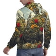 thumbnail image 6 of Lsque Floral Rhino With Birds Pattern Casual Men's Hoodie,Hooded Sweatshirt with Kangaroo Pocket,Pullover Hoodie-4X-Large, 6 of 7