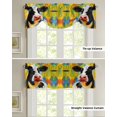 thumbnail image 4 of Animal Cow Color Oil Painting Window Valance Curtain Kitchen Cafe Short Curtains Living Room Tie-Up Valance Curtain, 4 of 6