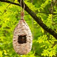 thumbnail image 4 of Nido de pájaros Cómodo lugar de descanso Césped natural Casa de pájaros Decoración al aire libre, 4 of 6
