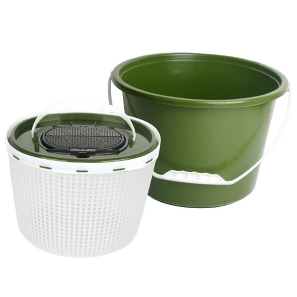 Cubo para pesca en hielo, lavabo para campamento, caja transpirable, contenedor para peces vivos Ronda 10L