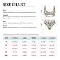 thumbnail image 6 of Wukai Cotton Tree Women's Bikini Set Two Piece,wimsuit High Waisted V Neck Twist Front Adjustable Spaghetti Straps Bathing Suit-Medium, 6 of 7