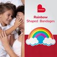 thumbnail image 5 of BioSwiss Bandages, Rainbow Shaped Self Adhesive Bandage, Latex Free Sterile Wound Care, Fun First Aid Kit Supplies for Kids and Adults, 24 Count, 5 of 7