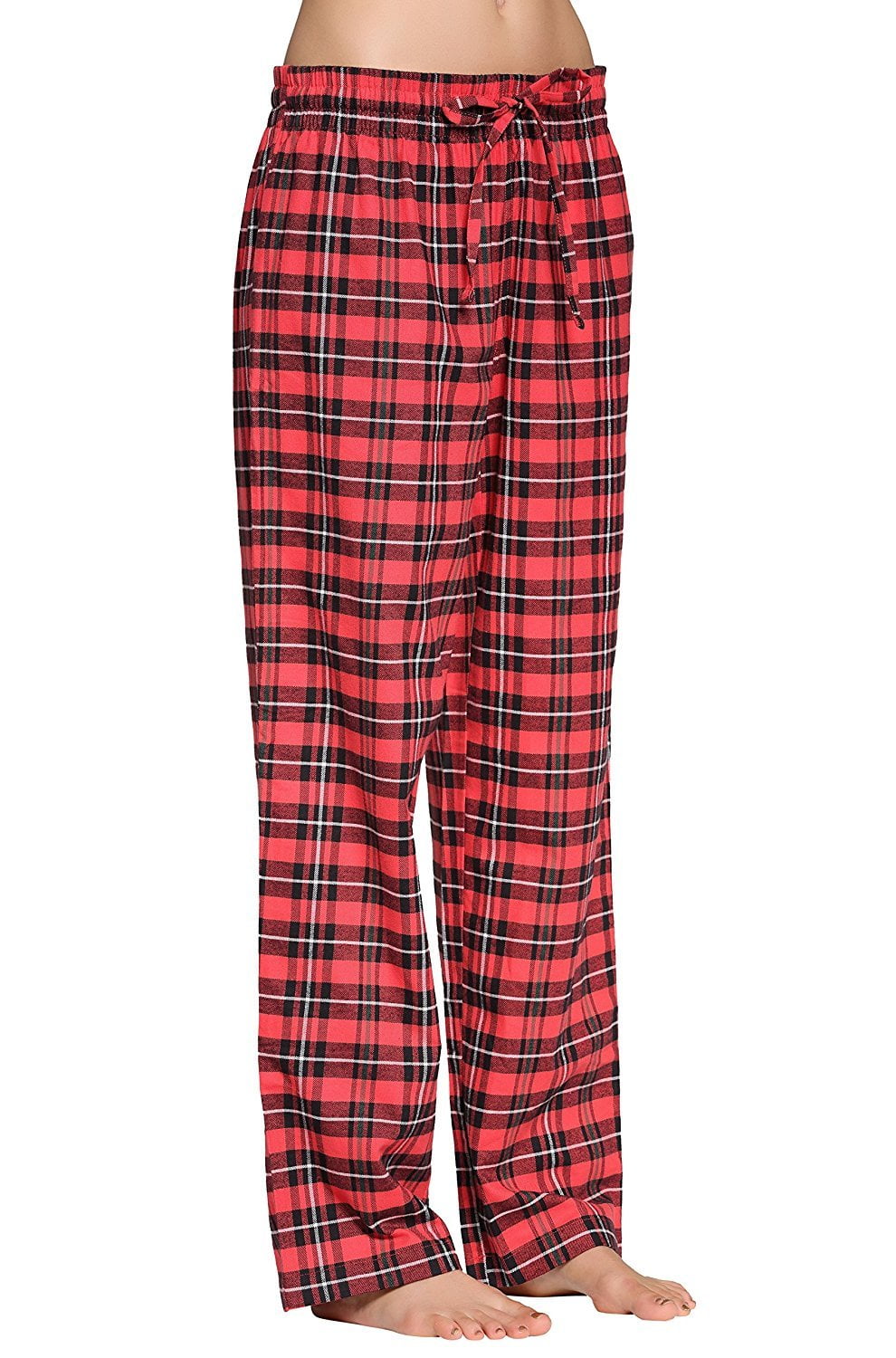 CYZ Womens 100% Cotton Super Soft Flannel Plaid Pajama/Louge Pants-F17007-L