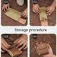 thumbnail image 4 of Bolsa de forraje para acampar al aire libre, bolsa de cinturón de cuero impermeable, bolsa de frutas para colgar en la cintura, bolsa de herramientas, jungla, 4 of 5