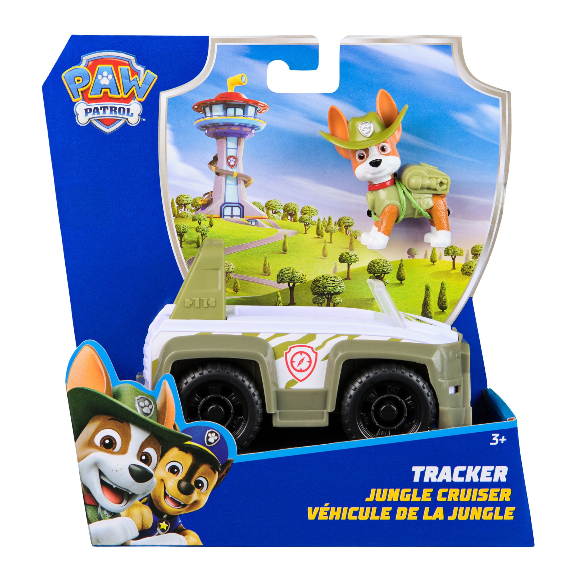 PAW Patrol Jungle Vehicle with Collectible Tracker Figure, Sustainably Minded Toys for Kids Ages 3+