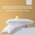 thumbnail image 2 of Naittoop 2pcs Thin Flat Soft Bed Pillows Standard Bed Pillows for Sleeping Standard Size Luxury Hotel Collection Pillow Soft Fluffy for Side and Back Sleepers 18.9*29.13 in, 2 of 8