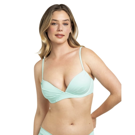 Smart & Sexy Women's Swim Secret Convertible Push-Up Bikini Top