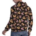 thumbnail image 6 of Fotbe Men's Hoodie with Rose Flower Bear Pattern - Kangaroo Pocket Pullover Hooded Sweatshirt, Perfect for Daily Wear, Travel, and Home-4X-Large, 6 of 7