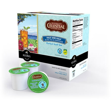 Keurig K-Cups, Celestial Seasonings Half & Half Black Tea & Lemonade Perfect Iced Tea, 16 ct