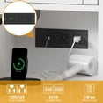 thumbnail image 4 of Makeup Vanity Desk with LED Lighted Mirror,Large Vanity Desk With 5 Drawers And Shelves,Vanity Table Set With  USB Ports & Outlets For Bedroom,, 4 of 6