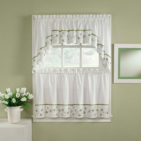 Chf You Clover Kitchen Curtains Set Of 2 Walmart Com