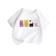 thumbnail image 2 of Piuwrlz 10 Girls Shirts Tops Girl Short T Shirts Sleeve Crew Neck Teen Graphic T-Shirts White Size 10 Years, 2 of 3