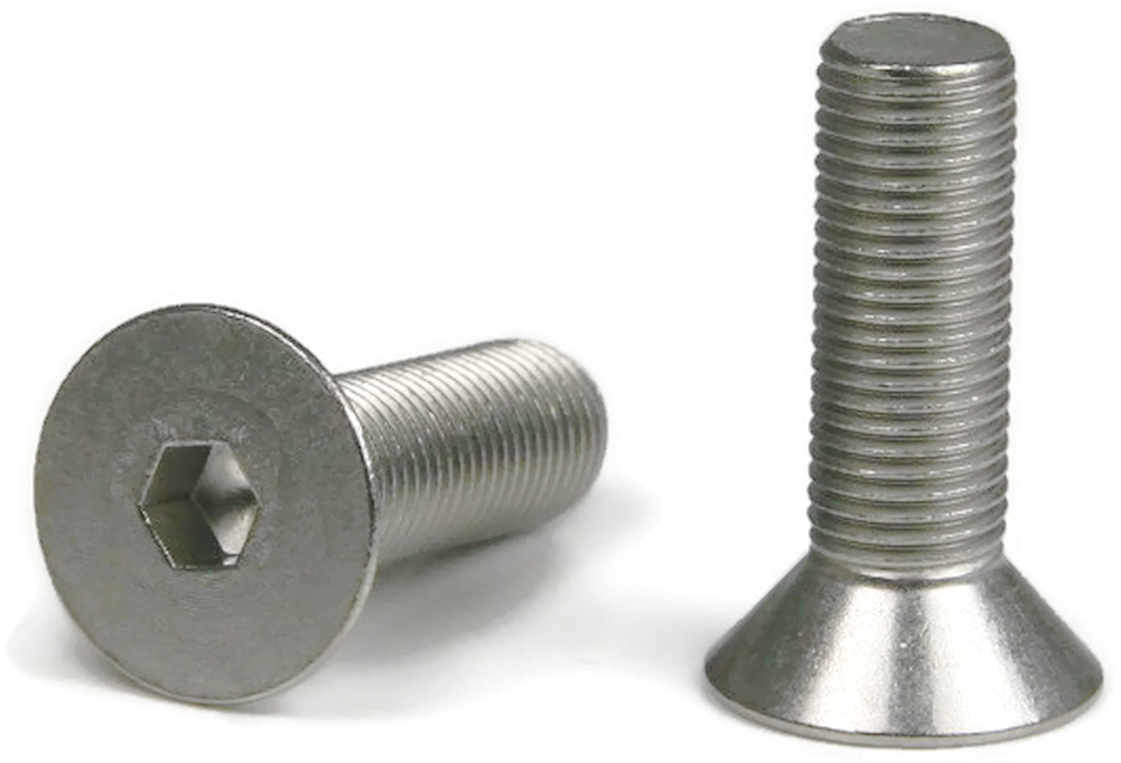 6#-32 8#-32*1/4-2 inch Countersunk Flat Hex Screws UNC 304 Stainless Steel 