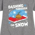 thumbnail image 3 of SpongeBob SquarePants - Dashing Through The Snow - Toddler And Youth Girls Fleece Dress, 3 of 6