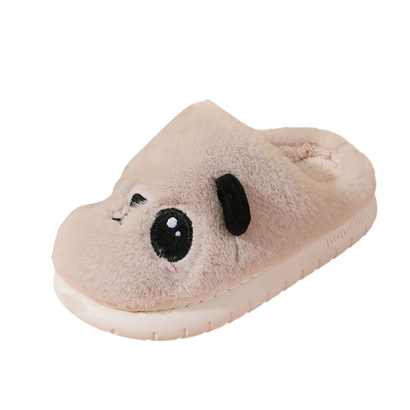 XXWXYD Children’s Winter Plush Slippers Warm Cotton House Shoes Lightweight Non-Slip Sole Cute 𝖢ozy Indoor Footwear for Girls Boys Kids