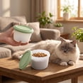 thumbnail image 4 of Silicone Pet Food Storage Container 8.2cm, Microwave and Freezer Safe Sealed Lid for Cat Wet Food, Airtight Mini Food Container for Fridge Storage, Reusable Food Grade Container for Pets, 4 of 7