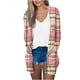 thumbnail image 2 of Puntoco Abrigo Mujer Impresión Manga Larga Casual Tops Blusa con Bolsillo Cárdigan Outwear Liquidación Puntoco Puntoco-1, 2 of 5