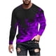 thumbnail image 2 of Blusas y camisas de manga larga con cuello redondo para hombre, blusa informal de manga larga con cuello redondo y estampado., 2 of 3