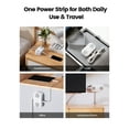 thumbnail image 6 of USB Travel Power Strip ORICO Charging Station with 4 Outlets 3 USB A Ports, 10 Ft Flat Extension Cord Power Cube for iPhone /iWatch/iPad,Travel Cruise Apartment College Dorm Room Essentials, 6 of 8