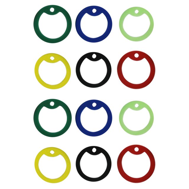 12pcs Dog Tag Silencer Hoops Silicone Dog Name Tag Silencers Mute Rings