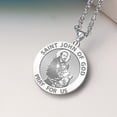 thumbnail image 5 of Picturesongold.Com Saint John of God Religious Medal  - 3/4 inch Size of a Nickel -Solid 14K Yellow Gold, 5 of 6